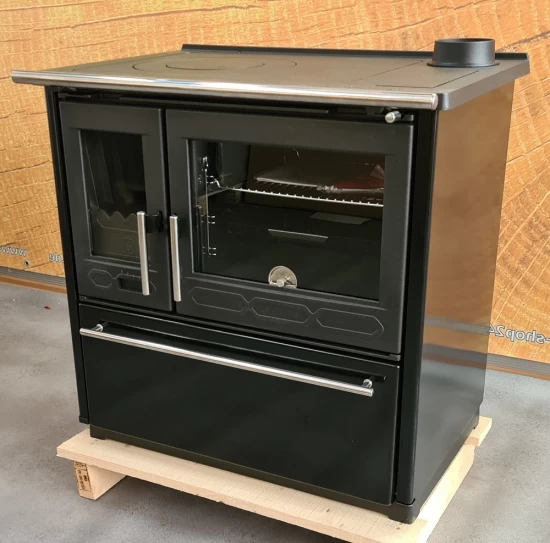 EEK A+ Küchenofen Holzherd Plamen 850 Schwarz, Rechte Version - 8 KW Dauerbrandherd – Bild 2