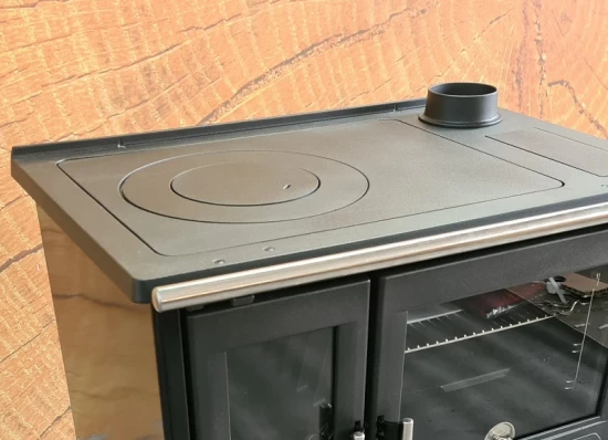 EEK A+ Küchenofen Holzherd Plamen 850 Schwarz, Rechte Version - 8 KW Dauerbrandherd – Bild 6