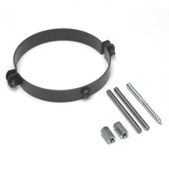 160 Mm - Rauchrohr Schelle In Gussgrau