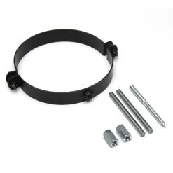 120 Mm - Rauchrohr Schelle In Schwarz