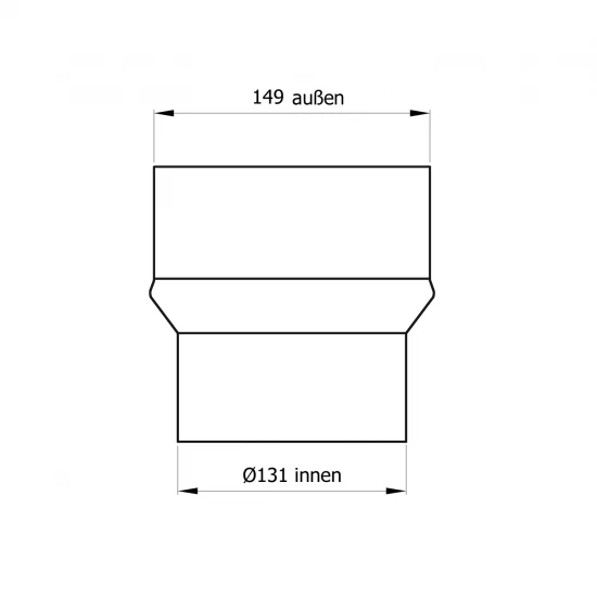 130 Mm - 150 Mm - Erweiterung In Schwarz – Bild 2