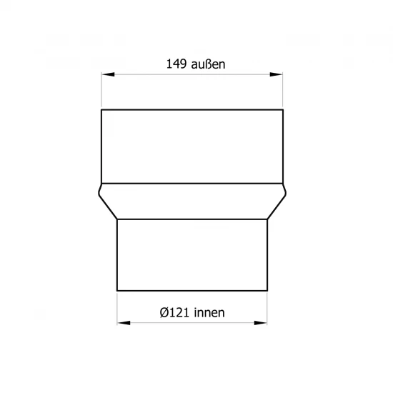 120 Mm - 150 Mm - Erweiterung In Gussgrau – Bild 2