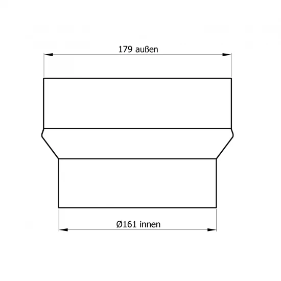 160 Mm - 180 Mm - Erweiterung In Gussgrau – Bild 2