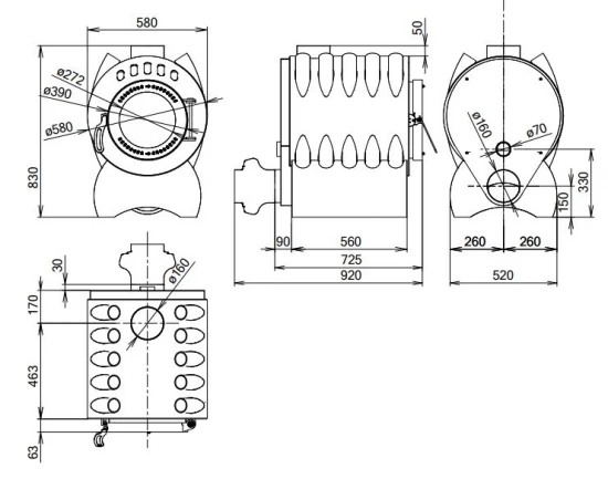 Warmluftofen APOLO 20 Mit 20 KW – Bild 7