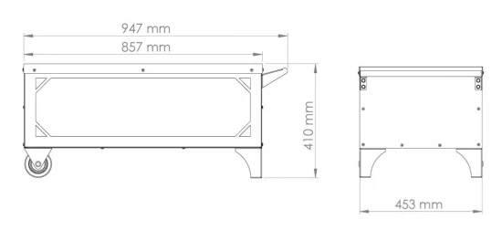 Universal-Untergestell Für Gartenofen, Gartenherd Z.B. Rosalie, Elise, Erna, Kurt, Traudel, Pizza-Ofen – Bild 3
