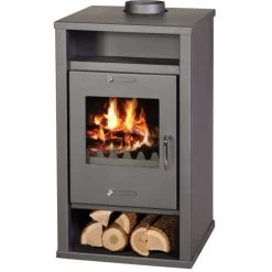 EEK A+ Kaminofen Victoria Deluxe Schwarz 11,9 KW