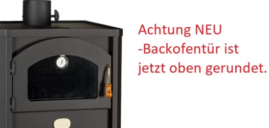 EEK A Wasserführender Kaminofen Mit Backfach Prity FG W18R, Weiß - 23,4 KW – Bild 3