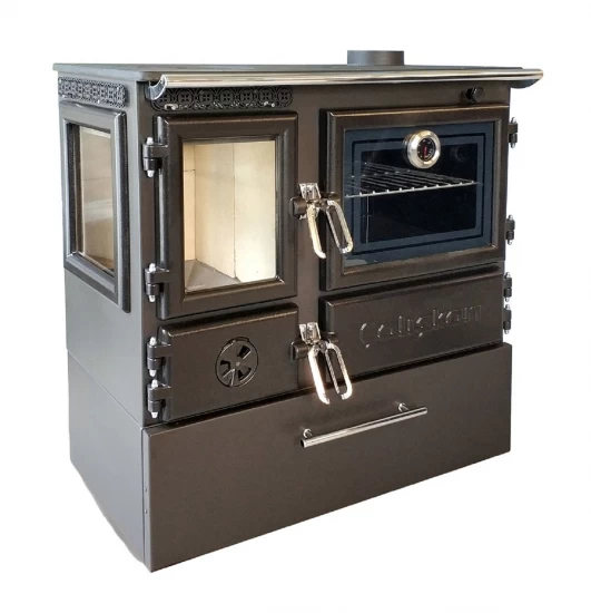 EEK A - Panorama-Holzherd Modell 214-3D BOX Mit 6,42kW - Viel Gusseisen!