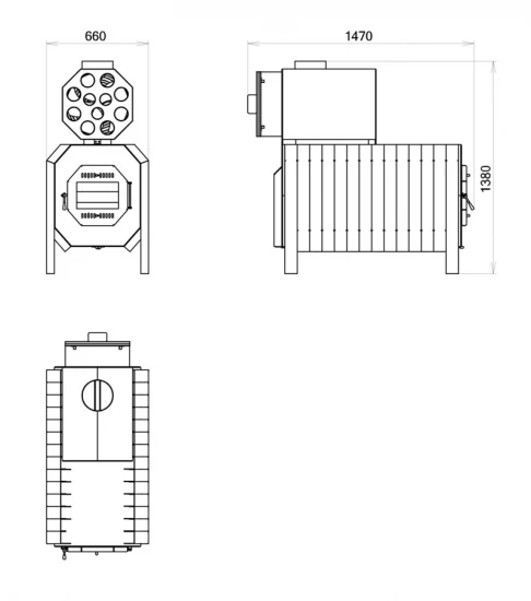 EEK A+ Warmluftofen Hallenheizung FALCO ECO 50 KW Mit Ventilator – Bild 6
