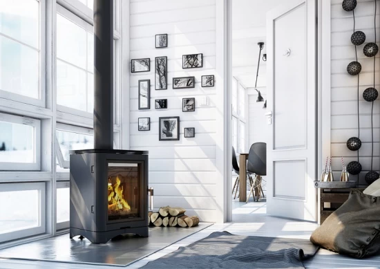 *EEK A - Guss-Kaminofen Kratki KOZA K5 Mit RRØ 150 Mm - 7 KW – Bild 2