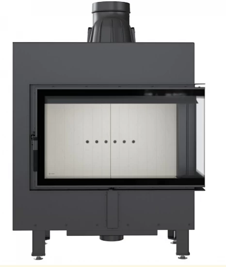 *EEK A - Eck-Kamineinsatz Kratki LUCY/14/P/BS Mit Seitenglas Rechts - 14kW – Bild 3