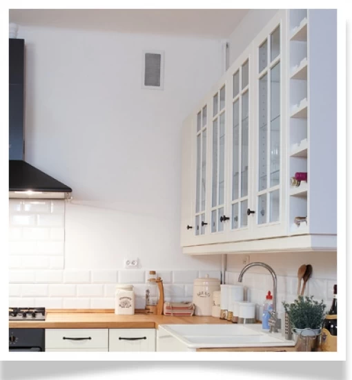 Kamin-Lüftungsgitter, 22x45cm Weiß – Bild 4