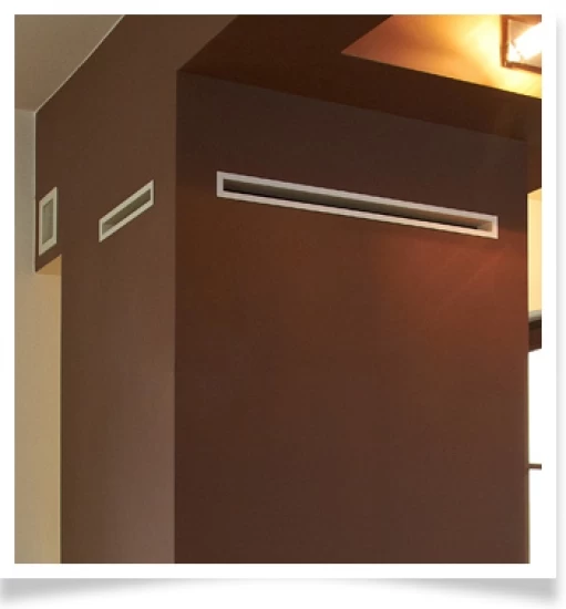 Lüftungsgitter, Luftschlitz Offen, 6x60cm, Creme – Bild 3