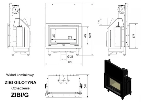 *EEK A - Kamineinsatz Kratki ZIBI/G Mit Schiebetür - BIMSCHV II - 11kW – Bild 4
