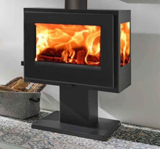 EEK A 3-Scheiben-Kaminofen Panadero OLAF TRIVISION, Raumluftunabh. -5,9kW