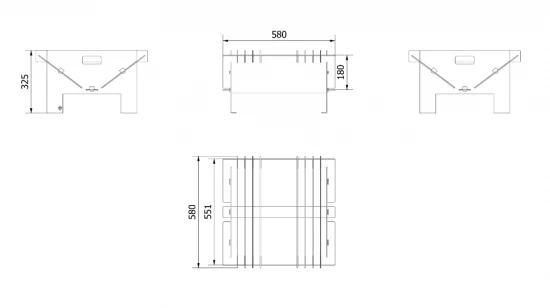 Feuerschale PERRO Design-Feuerschale Outdoor Feuerkorb – Bild 5