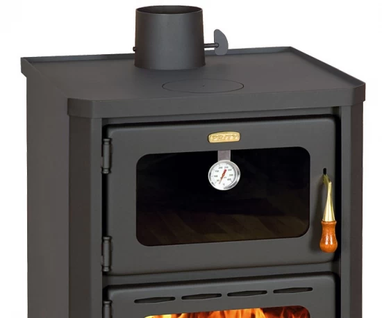 EEK A Kaminofen Mit Backfach + Herdplatte Prity FM – 12kW + BIMSCHV II – Bild 3