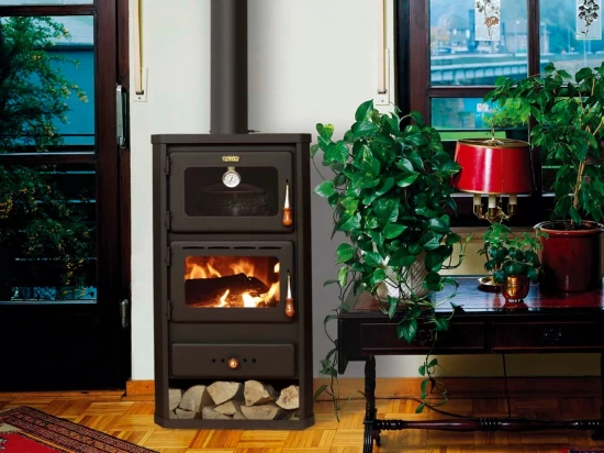 EEK A Kaminofen Mit Backfach + Herdplatte Prity FM – 12kW + BIMSCHV II – Bild 4