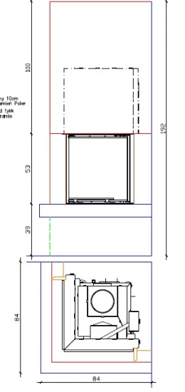 EEK A+ Eck-Kaminbausatz IMPERIAL Mit HAJDUK SMART 2PTh - 7,5 KW – Bild 4