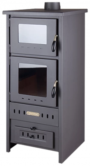 EEK A Kaminofen Mit Backfach Taurus Metall – 12kW – Bild 4