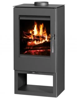 EEK A+ Kaminofen Victoria Toledo Schwarz - 7kW, Raumluftunabhängig