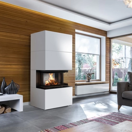 *EEK A Panorama-Kamin Kratki HOME EASY BOX Weiß Mit NBC 7 Mit 7kW - Kaminbausatz – Bild 2