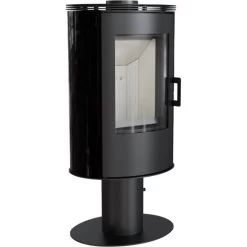 *EEK A - Kaminofen Kratki KOZA AB S N Mit Standfuß Und Schwarzen Kacheln - 8 KW