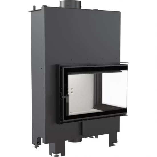 *EEK A+ - Eck-Wasserführender Kamineinsatz Kratki MBM 10 PW Mit Seitenglas Rechts - 12 KW