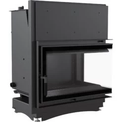 *EEK A Wasserführender Eck-Kamineinsatz Kratki ZUZIA/PW/BP/15/BS/W/DECO Seitenscheibe Rechts 12kW + BIMSCHV II